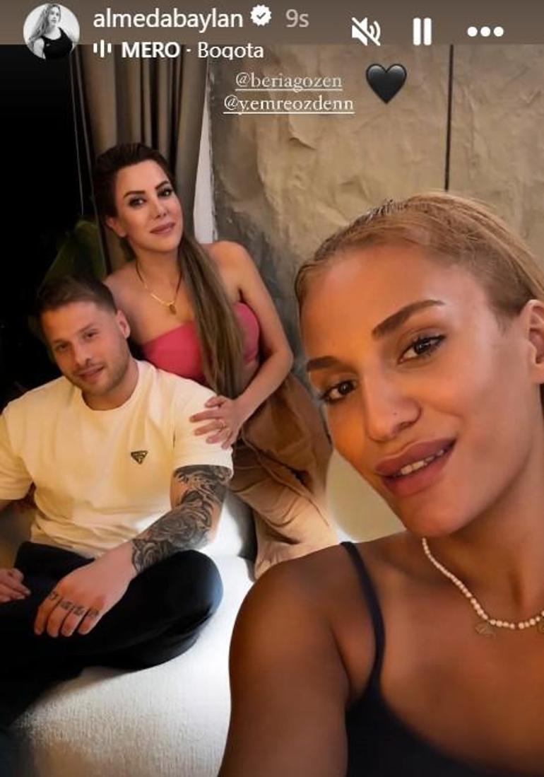 Almeda Baylandan sürpriz paylaşım Survivor Yunus Emre Özden ile arkadaş çıktı