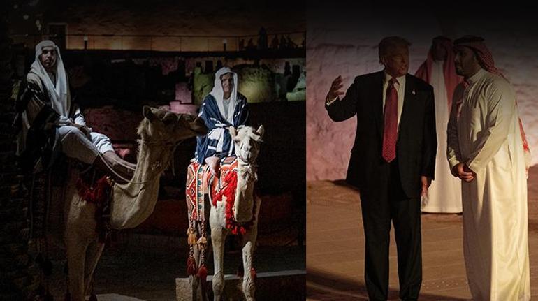 Golf diplomasisi Prens bin Selman Trumpı golf arabasıyla akşam yemeğine götürdü