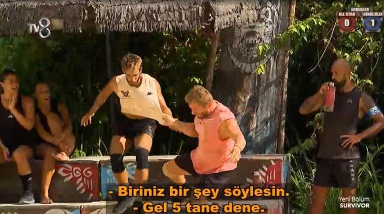 Survivorda yine olay İsmail ile Batuhan birbirine girdi İşte verilen ceza