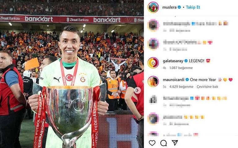 Galatasarayda Icardiden Musleraya mesaj: Bir yıl daha