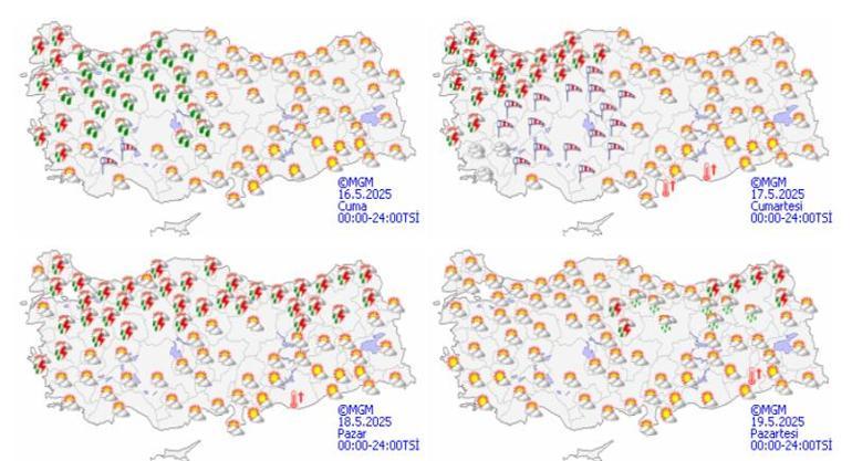 HAVA DURUMU SON DAKİKA: Meteoroloji bugün hava durumu nasıl Hafta sonu hava nasıl olacak