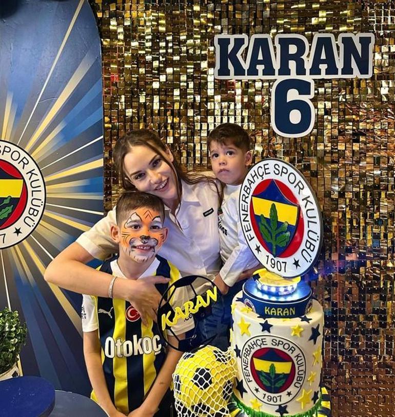 Fahriye Evcen ile Burak Özçivitin oğlu Karan 6 yaşına girdi
