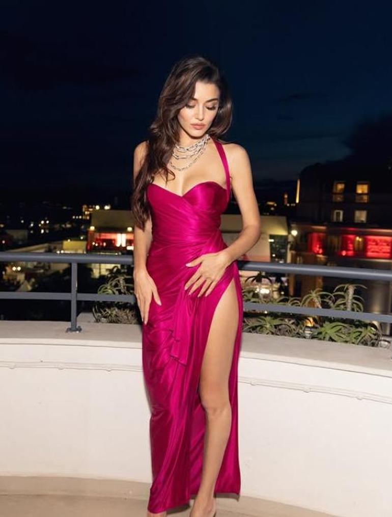 Hande Erçeli daha önce böyle görmediniz Bu kez kırmızılar içerisinde, ortalığı yaktı geçti