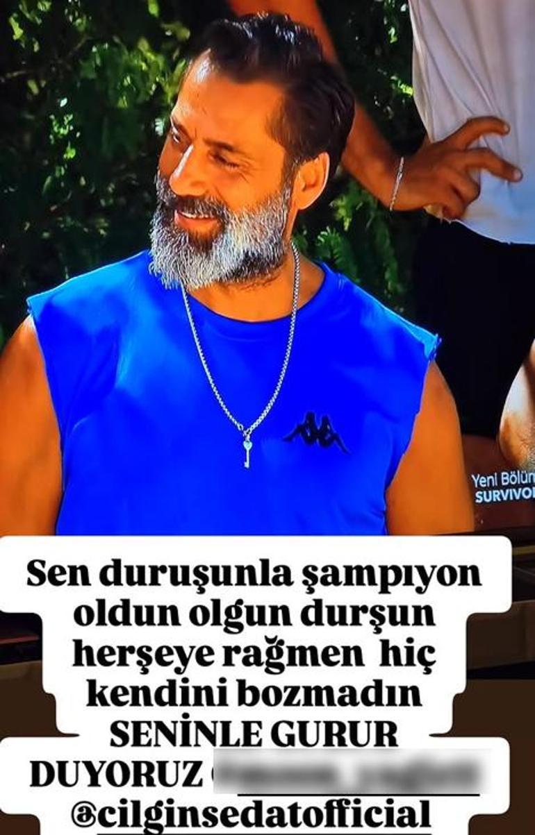 Survivor Sedat elendi, eşinden duygusal paylaşım geldi Teşekkürler ömrüm