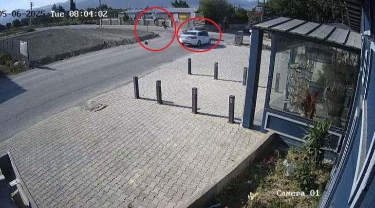 Metrelerce havaya uçtuğu kaza görünütüsünü izledi: Motosiklete binmeye tövbe ettim