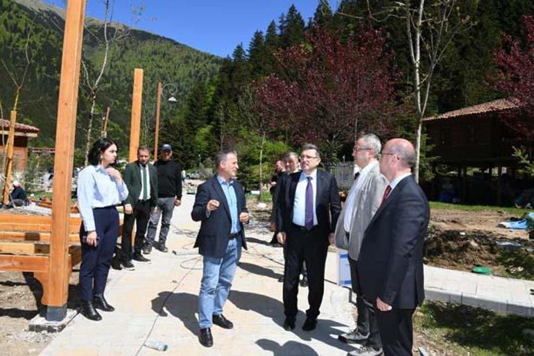 Uzungölde yoğun trafiğe otopark ve ring sistemi uygulaması