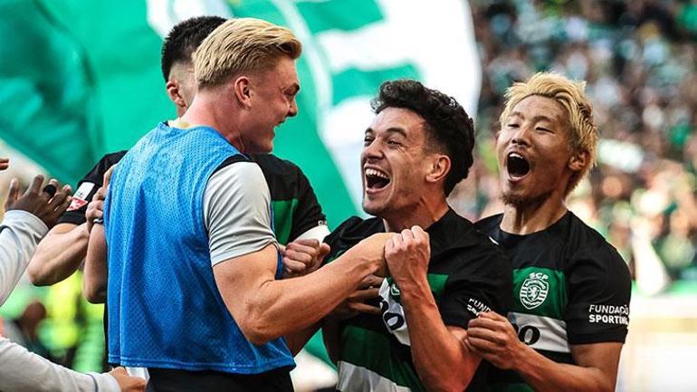 Kerem Aktürkoğlu ve Orkun Kökçü yıkıldı Şampiyon Sporting
