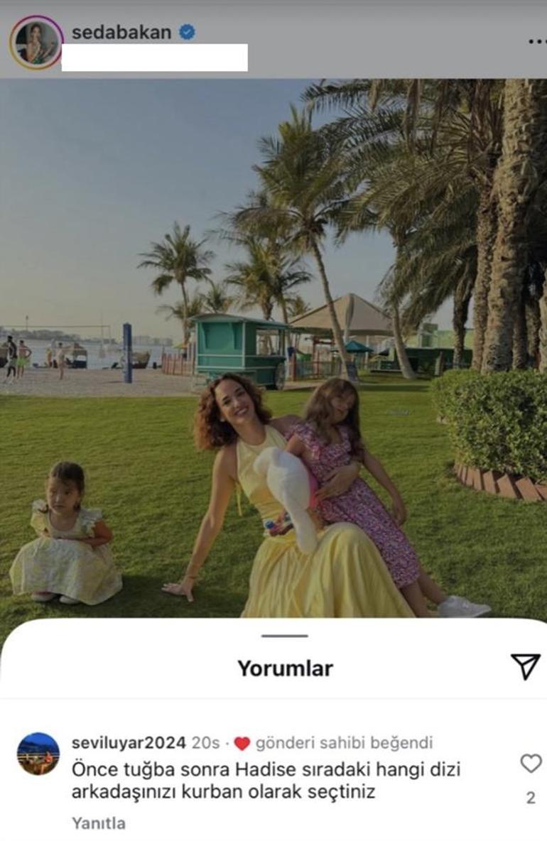 Seda Bakandan olay beğeni sonrası olay paylaşım İnşallah elin ayağına dolaşır