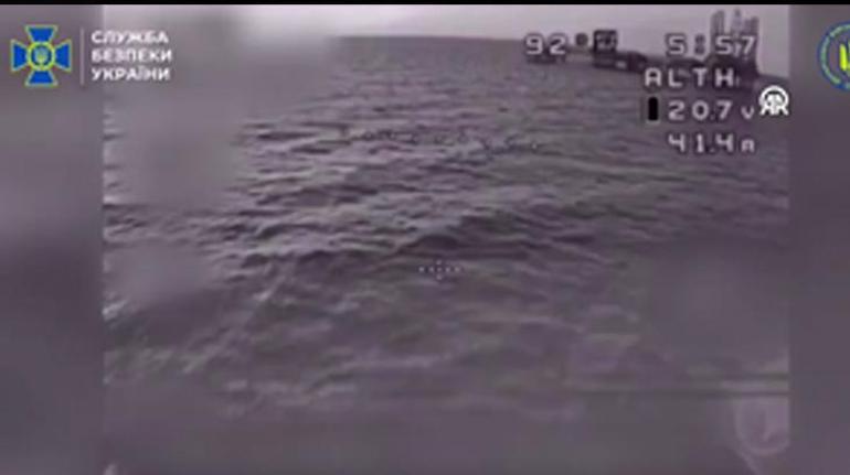 Son Dakika Karadenizdeki doğal gaz platformlarındaki Rus radar sistemine saldırı