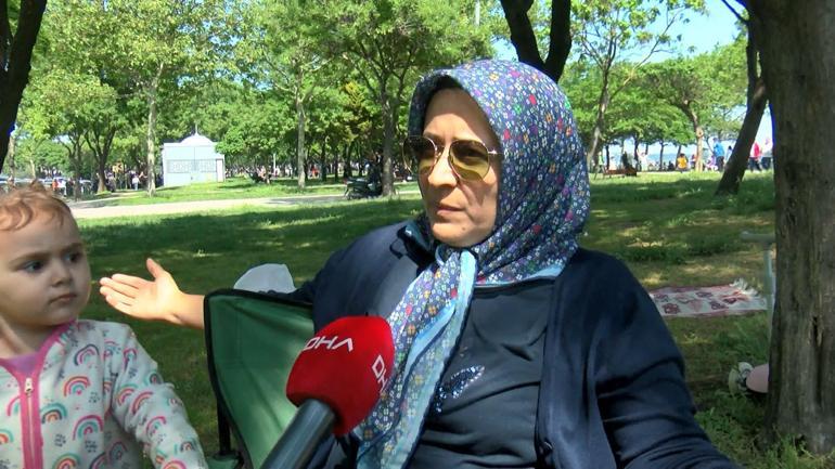 Sıcak havayı fırsat bilen İstanbullular kendilerini dışarı attı
