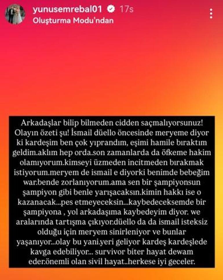 İsmail Balaban - Meryem düellosunda neler yaşandı Meryemin eşi eleme gecesinde yaşananları tek tek anlattı