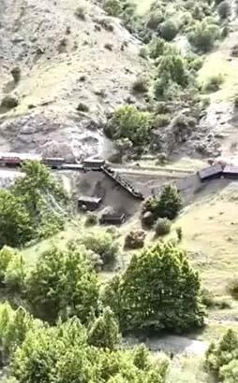 Elazığda tren kazası 5 vagon raydan çıktı