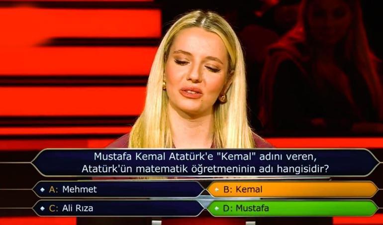 Kim Milyoner Olmak İsterde Atatürk sorusu Verdiği cevapla sosyal medyada gündem oldu