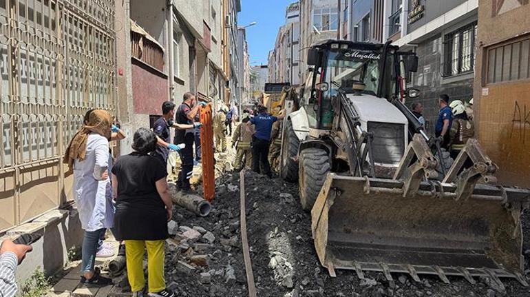 Bayrampaşada kanalizasyon çalışması sırasında bir işçi göçük altında kaldı