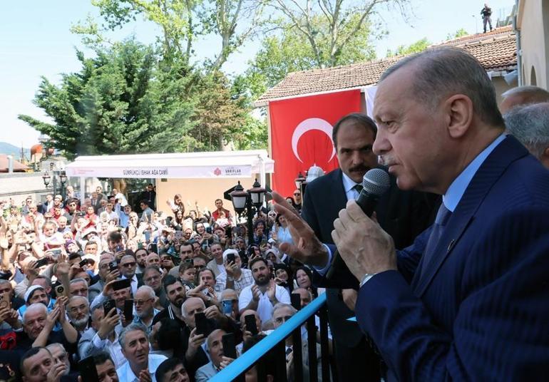 Gümrükçü İshak Ağa Camii açıldı Erdoğan: Uzun ve titiz bir çalışmanın eseri