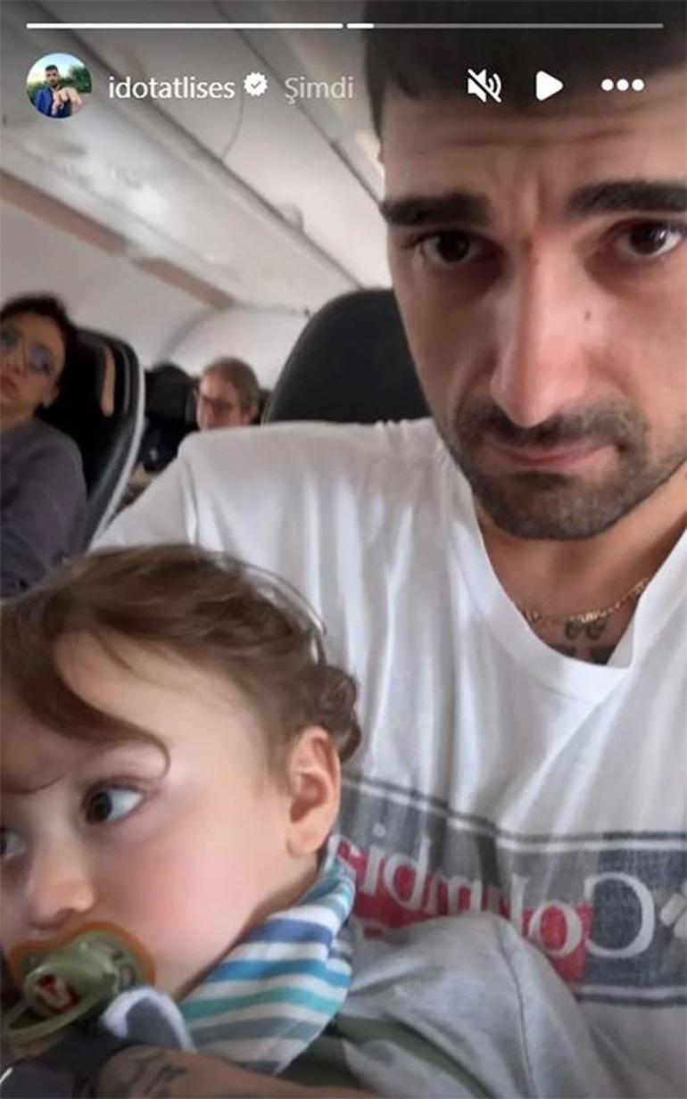 Yasemin Şefkatli paylaştı Emir ve Ayelin ilk uçak yolculuğu başarıyla tamamlandı