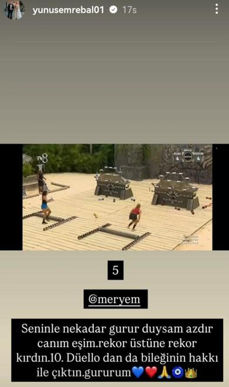 Survivorda Meryem - Dilşah düellosu Meryem Kasapın eşinden dikkat çeken Dilşah paylaşımı
