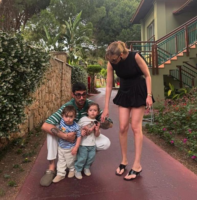 İmparatorun torunları kocaman adam oldu İbrahim Ayel ve Sinan Emirin tatil keyfi