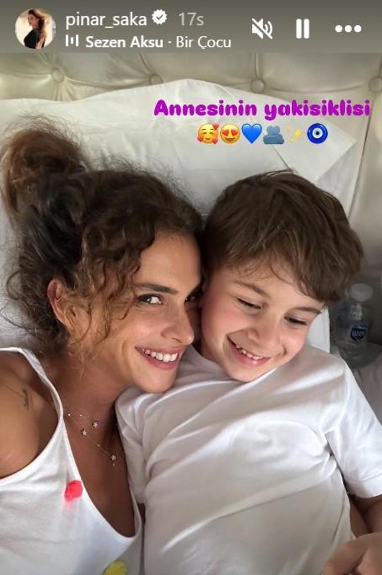 Ameliyat sonrası moral depoluyor Survivor Pınar Sakadan oğlu Kaanla yeni poz: Annesinin yakışıklısı