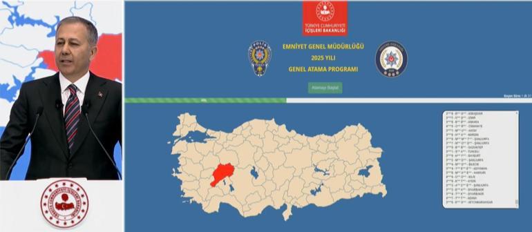 20 bin polis tek tuşla atandı Bakan Yerlikaya yeni atama sisteminin detaylarını paylaştı