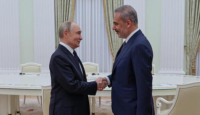 Son dakika Moskovada kritik zirve Putin ile Dışişleri Bakanı Hakan Fidan bir araya geldi