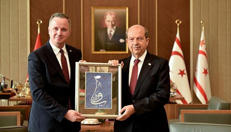 KKTC Cumhurbaşkanı Ersin Tatar, TİKA Başkanı Serkan Kayaları kabul etti