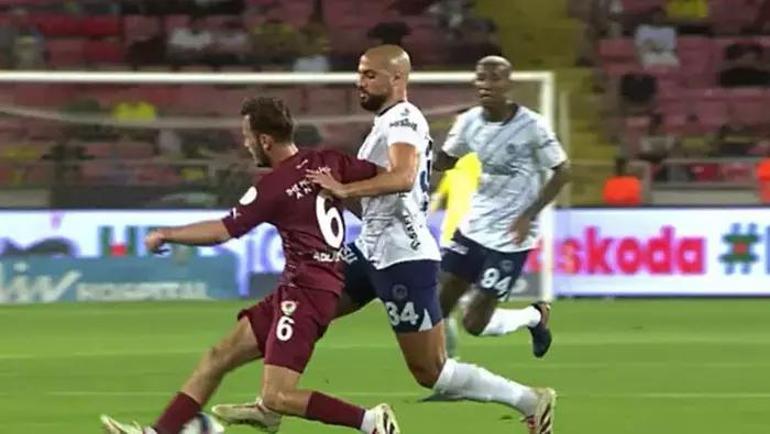 Hatayspor-Fenerbahçe maçında tartışma yaratan pozisyon Hakem ve VAR sınıfta kaldı