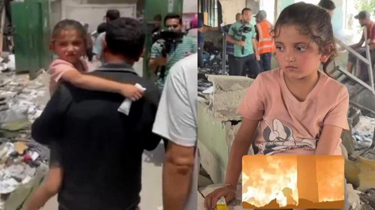 Son Dakika Gazzede cehennemden çıkan mucize Bir füze geldi ve bina yandı