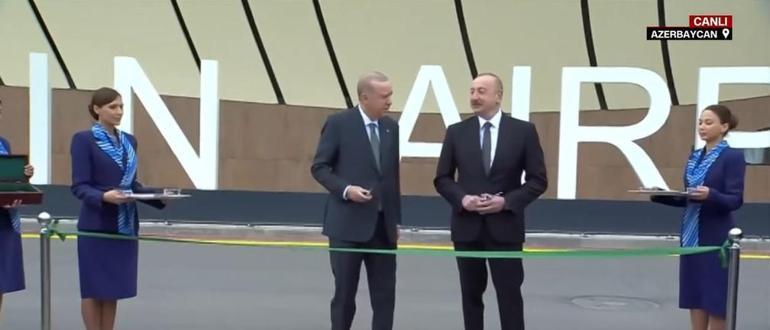 Erdoğan ve Aliyev, Laçin Havalimanını açtı