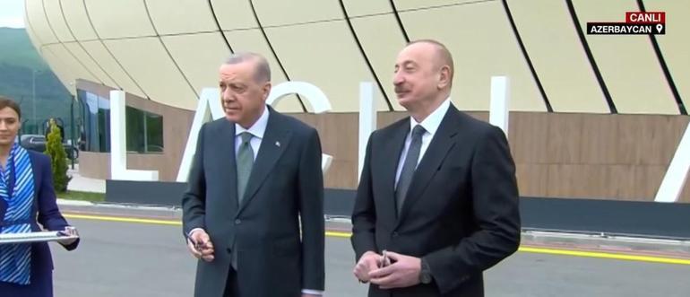 Erdoğan ve Aliyev, Laçin Havalimanını açtı