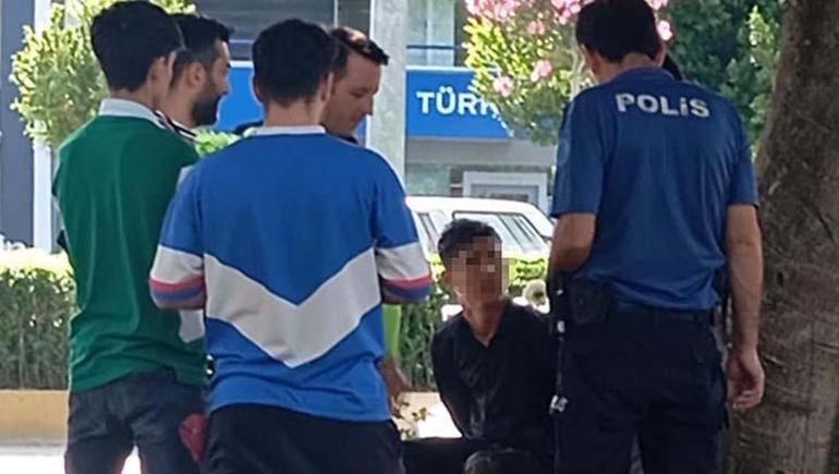 Polisi görünce dereye atlayıp kaçmaya çalıştı Ölümle burun buruna geldi