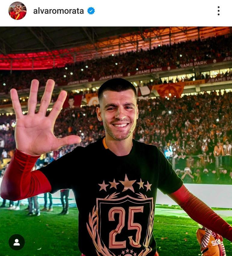 Galatasarayda Alvaro Moratadan iddialara cevap Sezonu kapattı