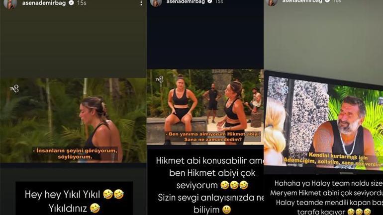 Sema Aydemir elendi ortalık karıştı Survivor Asenadan Hikmet Tuğsuza bomba gönderme