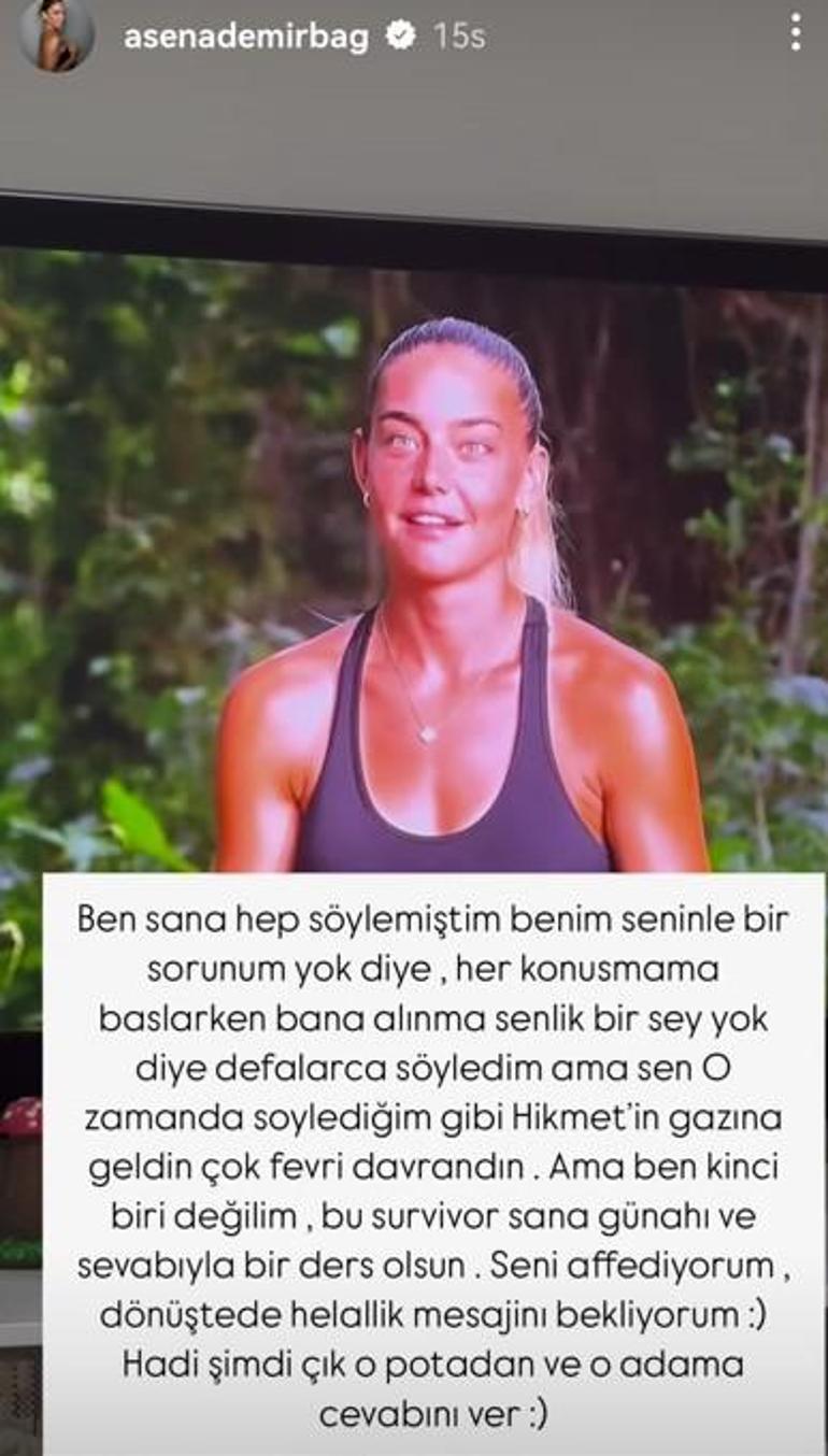 Sema Aydemir elendi ortalık karıştı Survivor Asenadan Hikmet Tuğsuza bomba gönderme