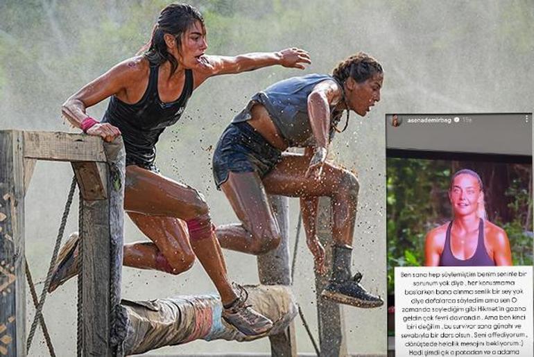Sema Aydemir elendi ortalık karıştı Survivor Asenadan Hikmet Tuğsuza bomba gönderme