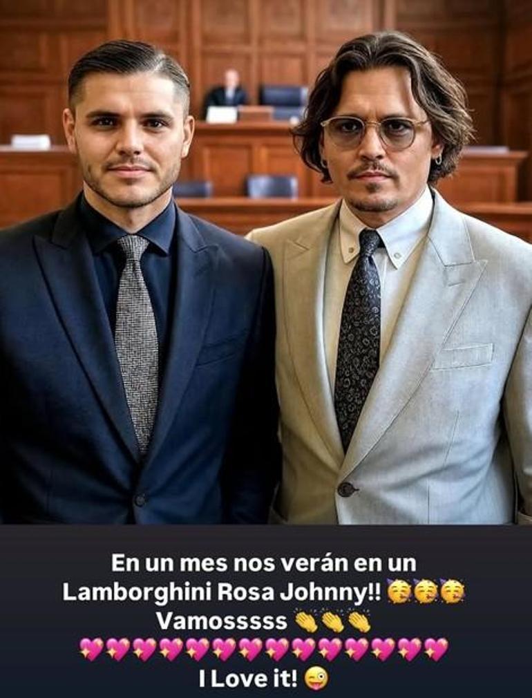 Wanda Nara ve Mauro Icardi arasında gönderme savaşı Johnny Depp detayı dikkat çekti