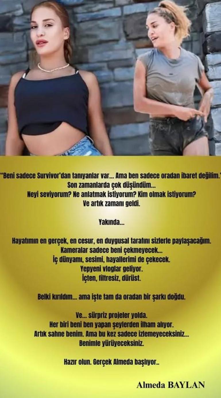 Survivordan diskalifiye edildi, kariyerini değiştirdi Almeda Baylan şarkıcı oluyor