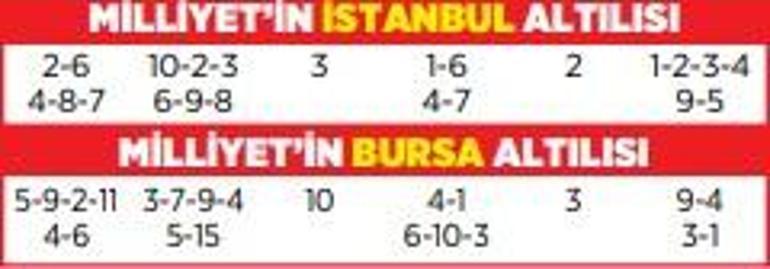 Altılı ganyanda bugün (30 Mayıs)