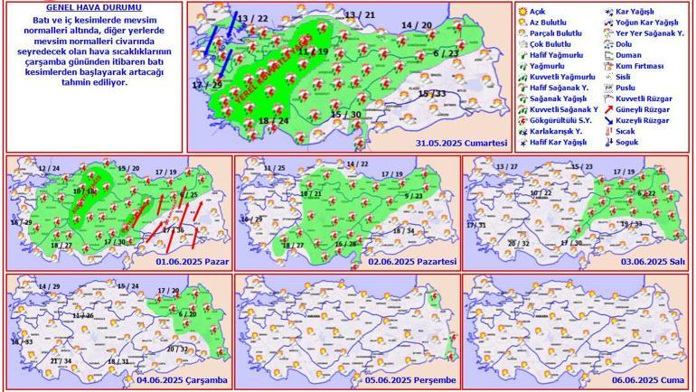 Son dakika... Kurban Bayramı’nda hava nasıl olacak Meteoroloji haritayı paylaştı: Prof. Dr. Orhan Şen uyardı