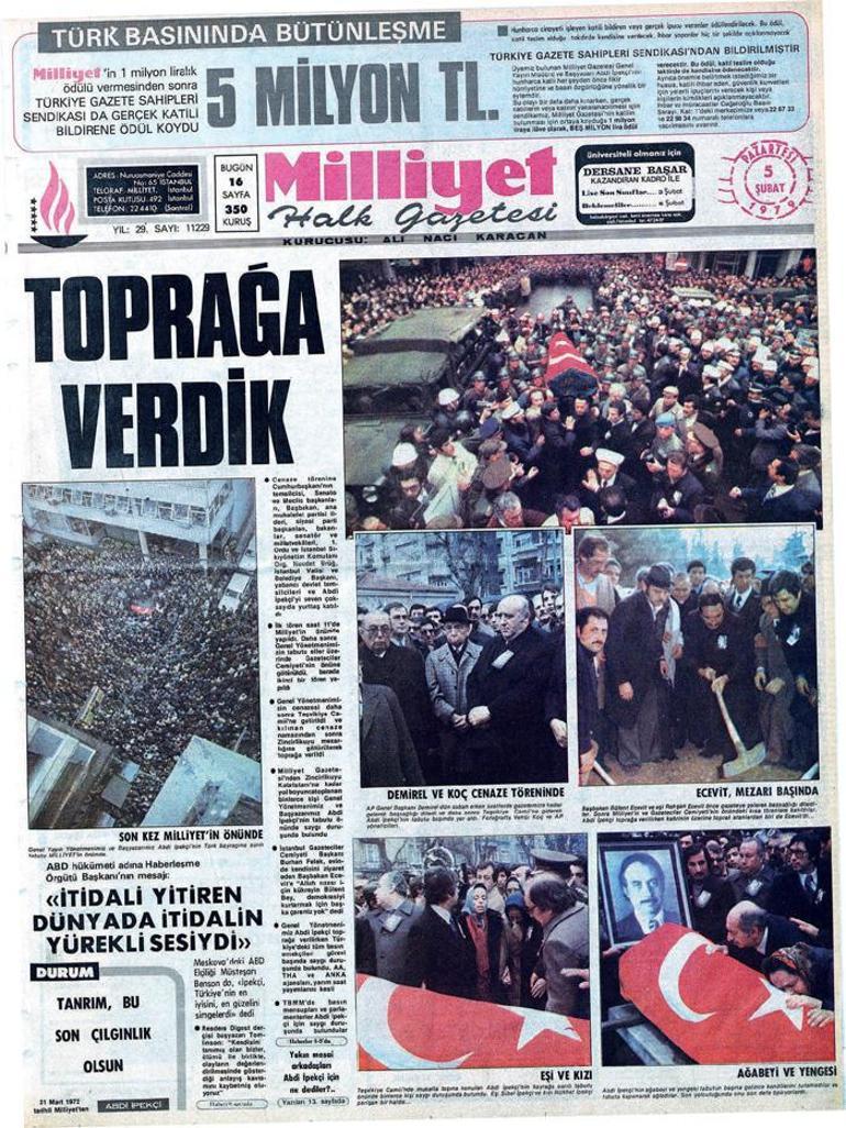 Türk basınının kara günü 1 Şubat 1979