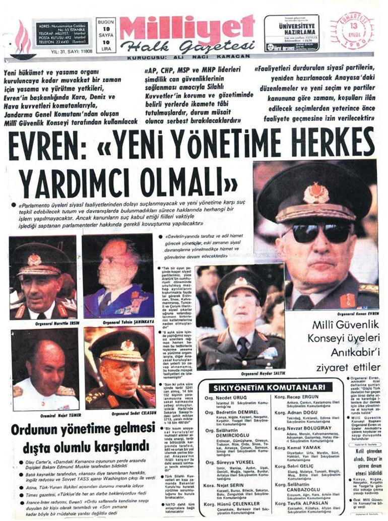 Tank sesiyle uyandık 12 Eylül 1980