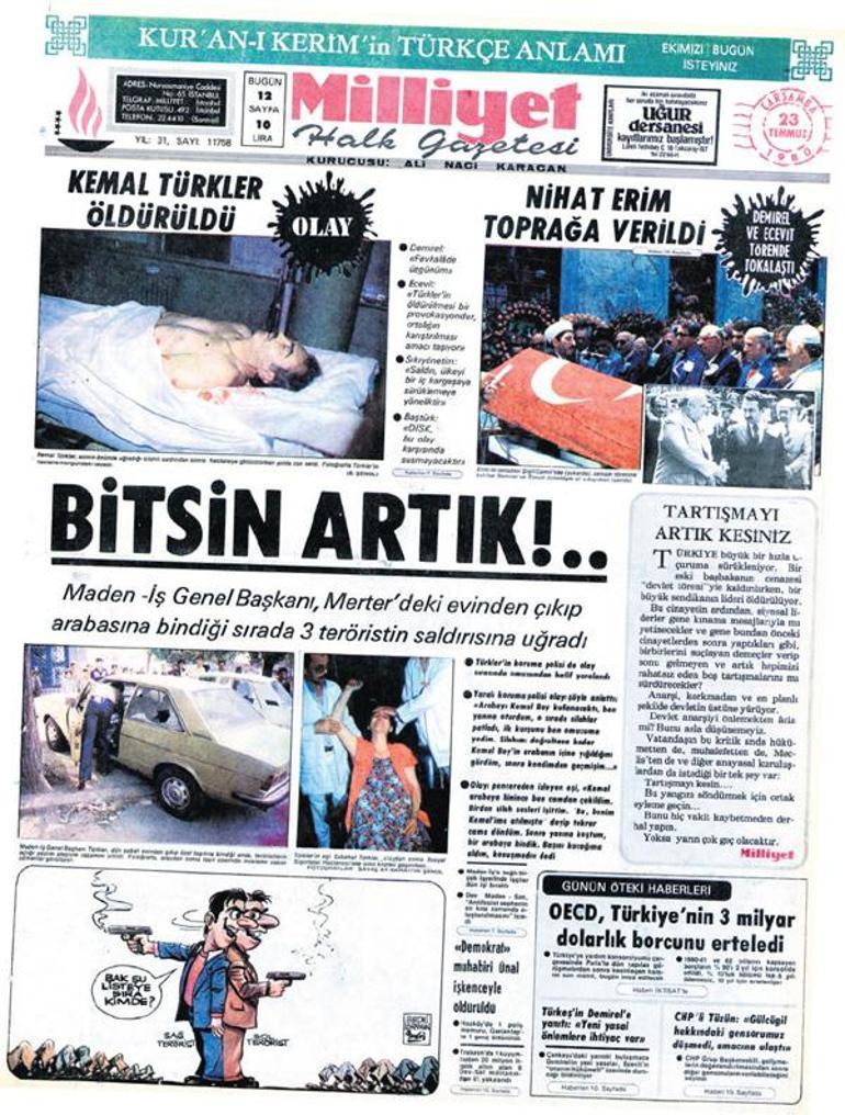Tank sesiyle uyandık 12 Eylül 1980