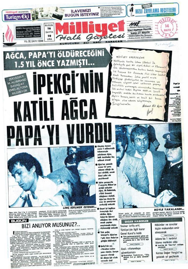 Ağca Papa’yı vurdu