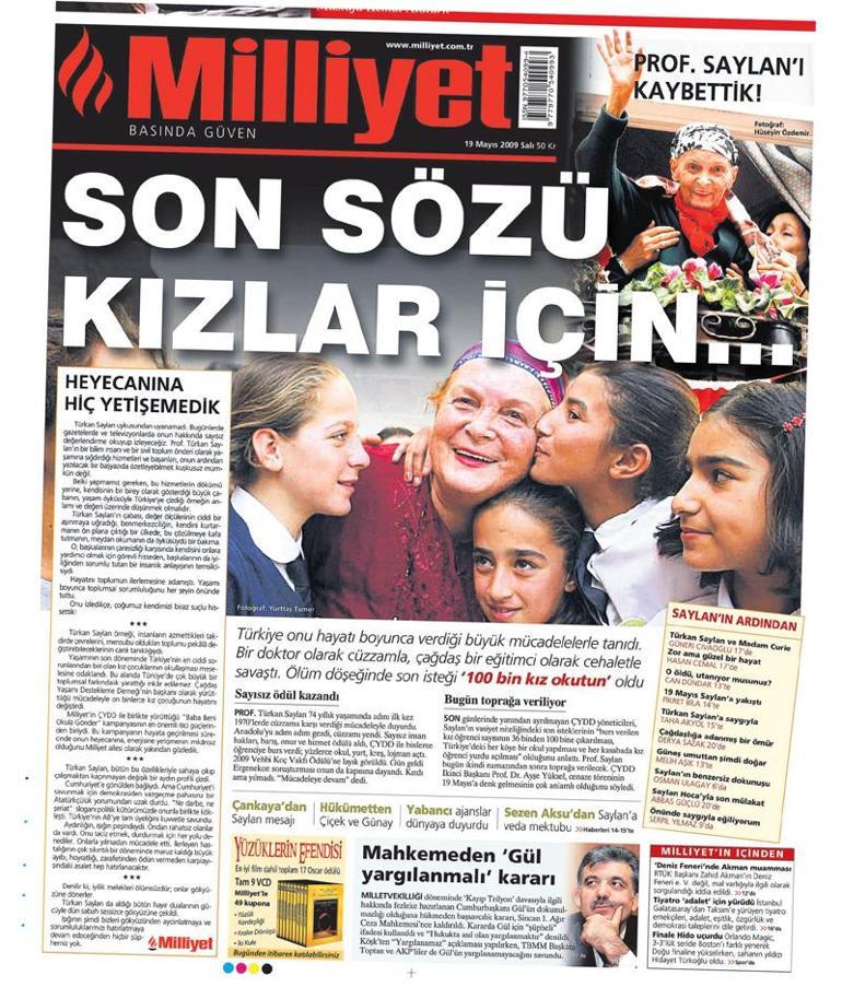 Türkan Saylan hayatını kaybetti