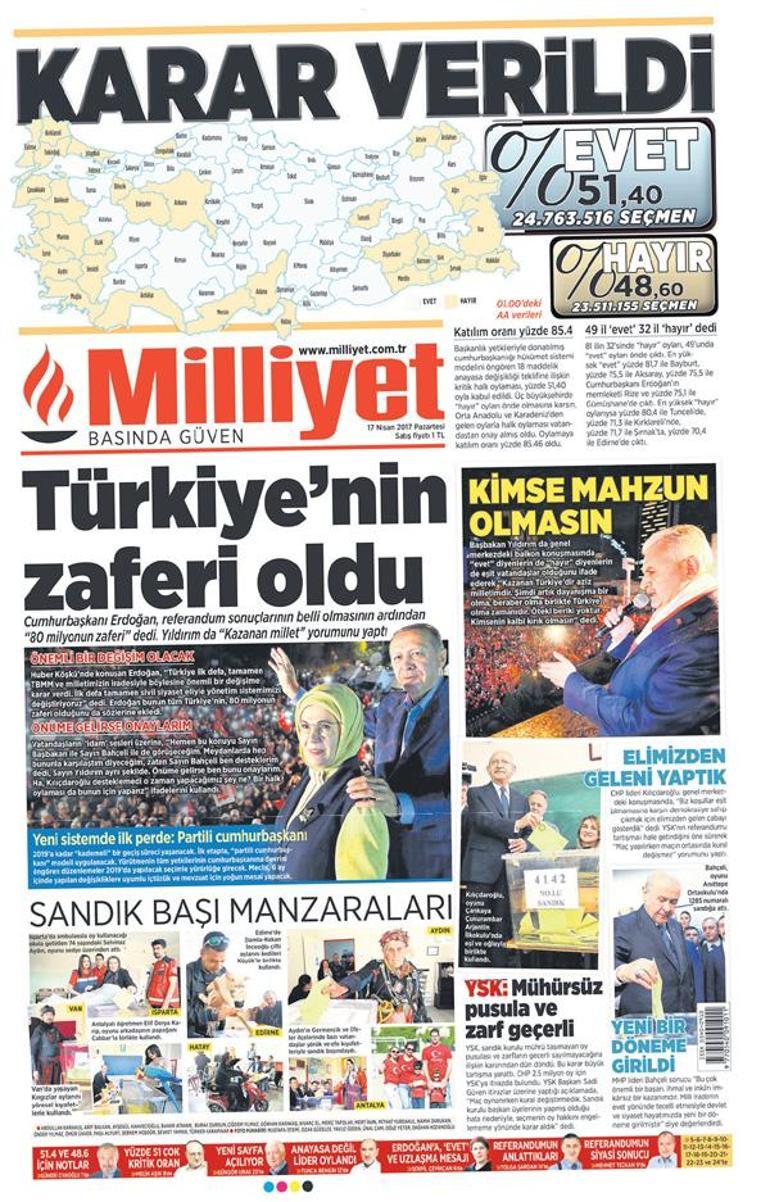 Cumhurbaşkanlığı Hükümet Sistemi’nin ilk başkanı