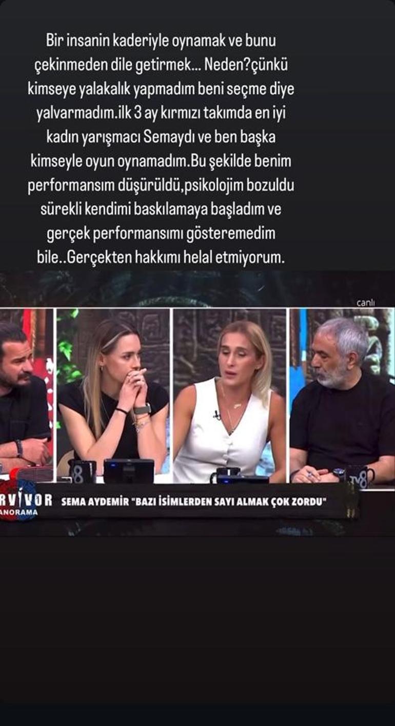 Survivor Sema Aydemirin açıklaması olay oldu Tuğbadan şoke eden çıkış: Hakkımı helal etmiyorum