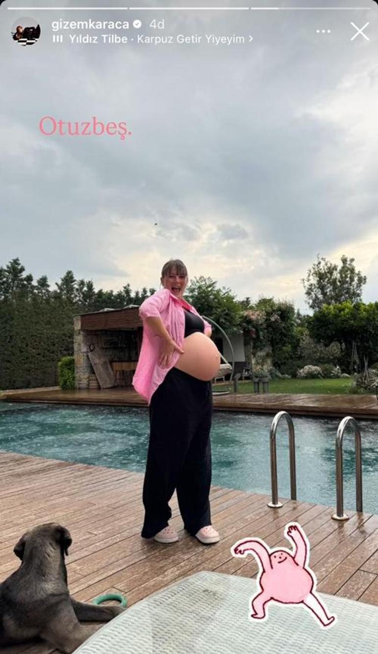 Gizem Karacadan 35.hafta güncellemesi Bebeğine kavuşmak için gün sayıyor