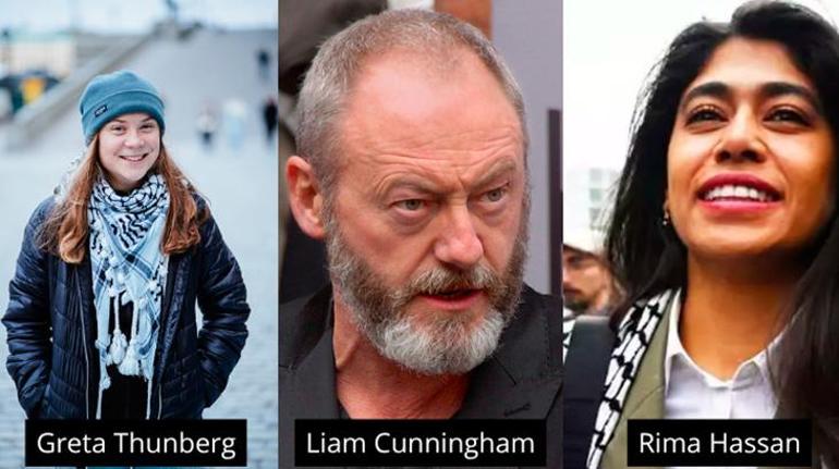 Gazzede yardım gemisi Game of Thrones oyuncusu Liam Cunningham ve Greta Thunberg yola çıkıyor