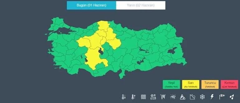 Meteoroloji yeni harita paylaştı Ankara dahil sekiz ile kuvvetli yağış uyarısı