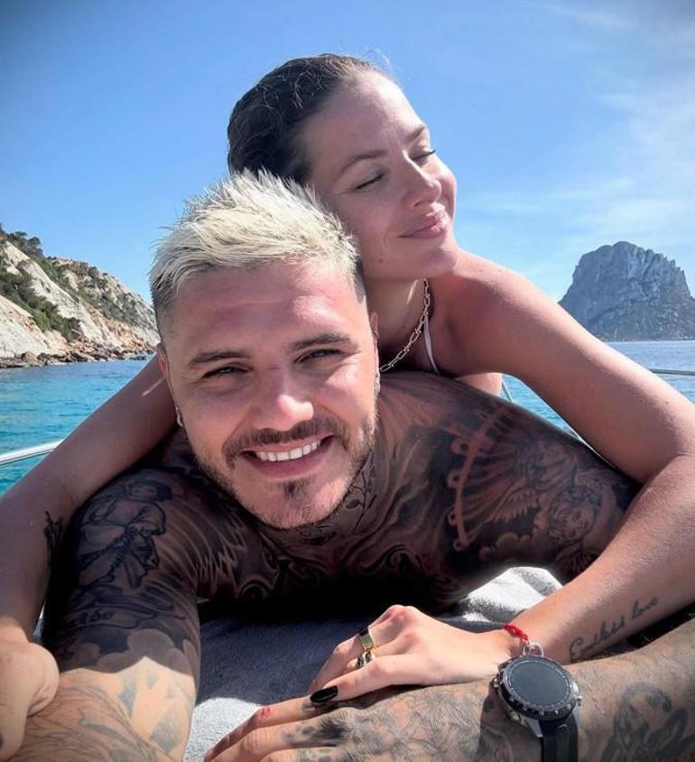 Ibizada romantik tatil Icardi ve China Suarezden aşk dolu pozlar